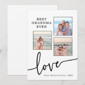 Beste oma ooit fotokaart feestdagenkaart (Voorkant / Achterkant)