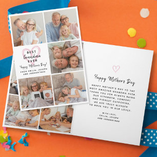 Beste oma ooit Gefeliciteerd Moederdag Fotocollage Kaart