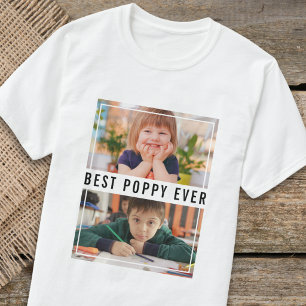 Beste oma ooit kleinkinderen 2 foto collage t-shirt