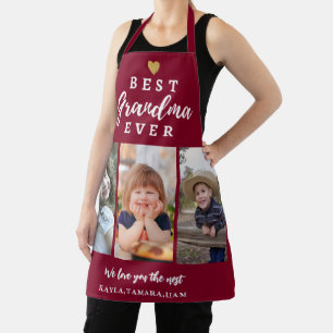 Beste oma ooit kleinkinderen 3 Foto Maroon Schort