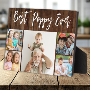 Beste oma ooit kleinkinderen 5 foto collage hout fotoplaat