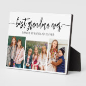 Beste oma ooit - Kleinkinderen Fotocollage Fotoplaat (Zijkant)