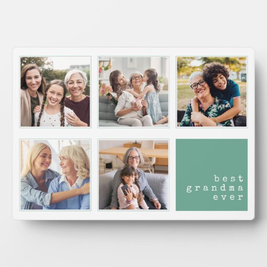 Beste oma ooit | Moderne collage Fotoplaat (voorkant)