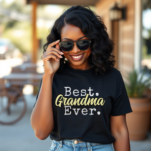 Beste oma ooit Moederdag zwart & geel T-shirt