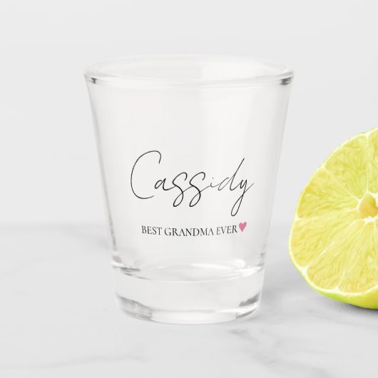 Beste oma ooit Monogram | Shot glaasje Shot Glas (Voorkant)
