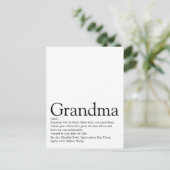 Beste Oma Ooit Oma Definitie Briefkaart (Staand voorkant)