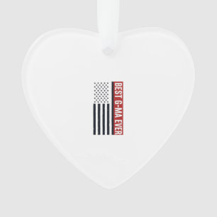 Beste oma ooit patriottische vlag vector ontwerp_1 ornament