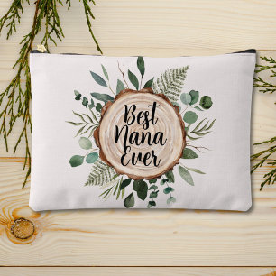 Beste oma ooit rustiek hout en blad etui