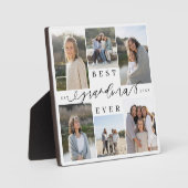 Beste oma ooit script Fotocollage Keepsake Fotoplaat (Voorkant)