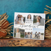 Beste oma ooit script Fotocollage Keepsake Fotoplaat (Zijkant)