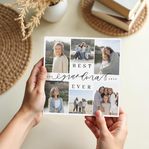 Beste oma ooit script Fotocollage Keepsake Fotoplaat