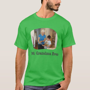 Beste oma ooit uploadt uw horizontale foto t-shirt