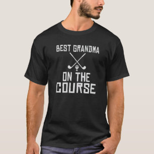 Beste oma op de baan mini golf oma t-shirt