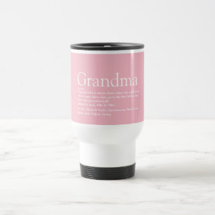 Beste oma ter wereld, definitie oma Roze Reisbeker