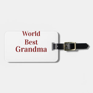 Beste oma ter wereld oma grootouders roze n bagagelabel