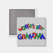 Beste oma van de wereld magneet (Voorkant / Achterkant)