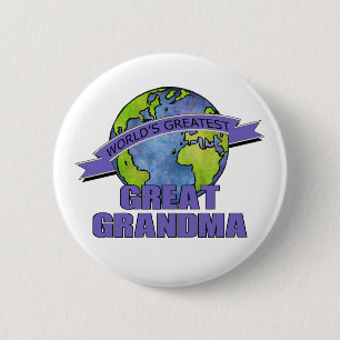 Beste Oma van de Wereld Ronde Button 5,7 Cm