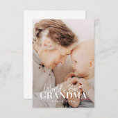 Beste oma van de wereld sinds 20XX eenvoudige foto Bedankkaart (Voorkant / Achterkant)