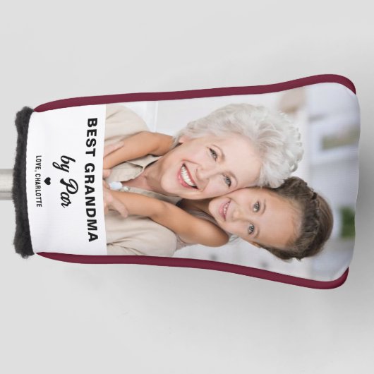 Beste oma van PAR Grootouders Gift Custom Photo Golfheadcover (Voorkant)