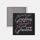 Beste oma's worden gepromoot naar grootmoeder magneet (Voorkant / Achterkant)