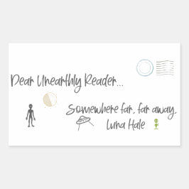 Beste ongehoorde lezer rechthoekige sticker