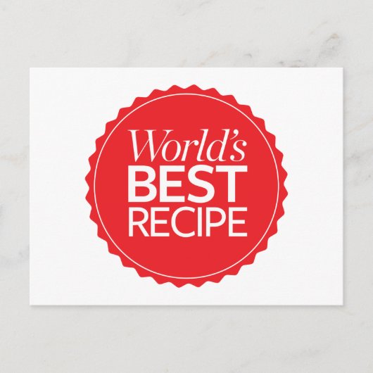 Beste Ontvanger ter wereld Briefkaart (Voorkant)