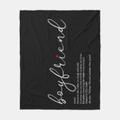 Beste ooit definitie boyfriend script liefdeshart fleece deken (Voorkant)