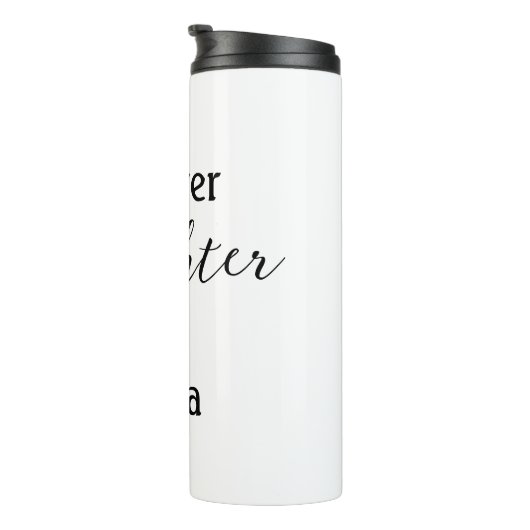 Beste ooit dochter toevoegen naam vader moeder doc thermosbeker (Geroteerd rechts)