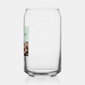 Beste ooit Papa foto cadeau groen Blikvorm Glas (Links)