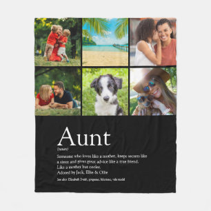 Beste Ooit Tante Tante Definitie Fotocollage Fleece Deken