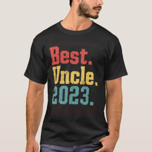 Beste Oom 2023 Koele Retro Oom Mannen Vader T-shirt