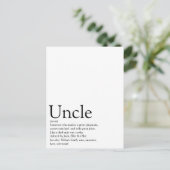 Beste Oom Aller Tijden, Oomdefinitie Briefkaart (Staand voorkant)