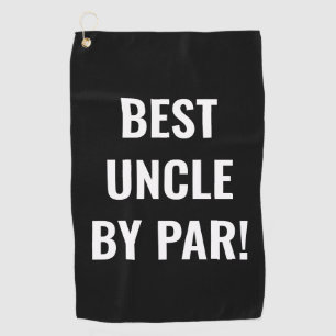 Beste Oom door Par Sports Golfer Lettering Golfhanddoek