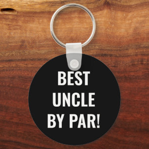 Beste Oom door Par Sports Golfer Lettering Sleutelhanger