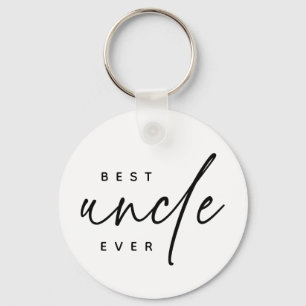 Beste oom Ever Elegant Typografie Oom Gifts Sleutelhanger