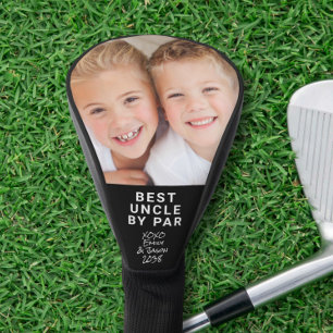 Beste oom foto zwart golfheadcover