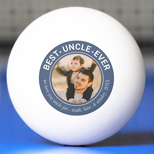 Beste oom ooit aangepaste foto Schattige Pingpongballen