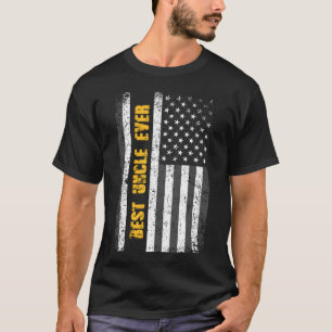 Beste oom ooit - Amerikaanse vlag -  stijl T-shirt