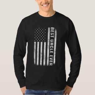 Beste oom ooit  Amerikaanse vlag Vaderdag T-shirt