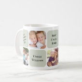 Beste oom ooit fotocollage koffiemok (Voorkant links)
