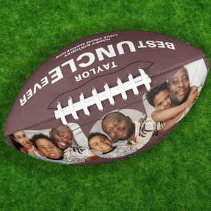 Beste oom ooit gepersonaliseerde foto en tekst american football