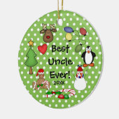 Beste Oom Ooit Kerst Ornament (Links)