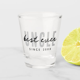 Beste Oom Ooit Modern Elegant Eenvoudige Vaderdag Shot Glas