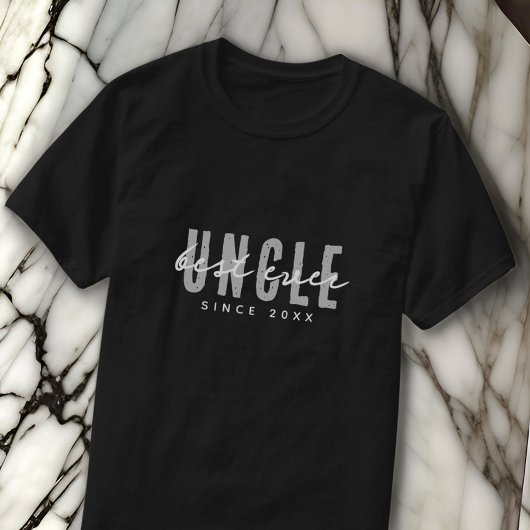 Beste Oom Ooit Modern Elegant Eenvoudige Vaderdag T-shirt