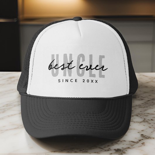 Beste Oom Ooit Modern Elegant Eenvoudige Vaderdag Trucker Pet