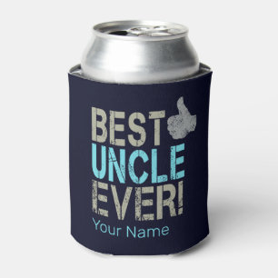 Beste oom ooit ontwerp met duim omhoog blikjeskoeler