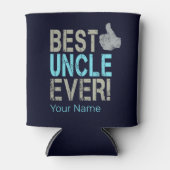 Beste oom ooit  ontwerp met duim omhoog blikjeskoeler (Voorkant)