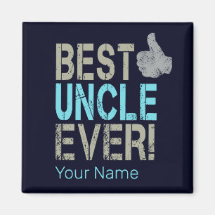 Beste oom ooit  ontwerp met duim omhoog magneet