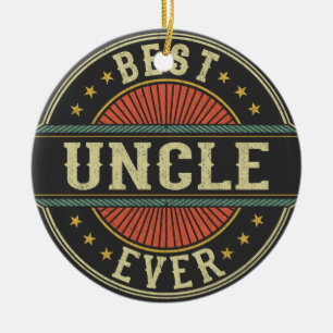 Beste Oom Ooit Retro Oom Vaderdag Keramisch Ornament