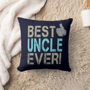 Beste Oom Ooit Vintage Ontwerp Met Duim Omhoog Kussen